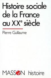 Tapa de Histoire sociale de la France au XXe siècle