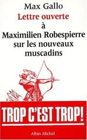 Tapa de Lettre ouverte à Maximilien Robespierre sur les nouveaux muscadins