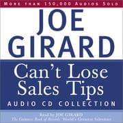 Tapa de Can't Lose Sales Tips Audio CD Collection