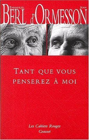 Tapa de Tant que vous penserez à moi