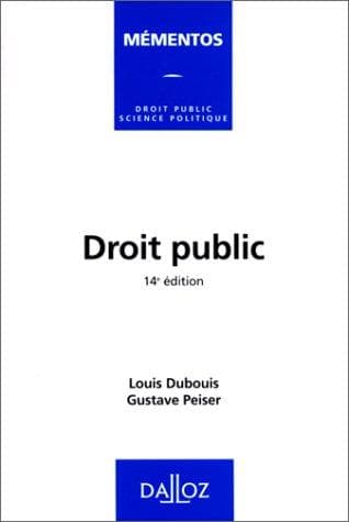 Tapa de Droit public