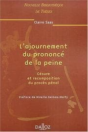 Tapa de L' ajournement du prononcé de la peine
