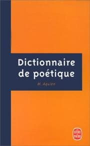 Tapa de Dictionnaire de poétique