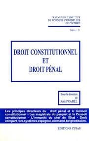 Tapa de Droit constitutionnel et droit pénal