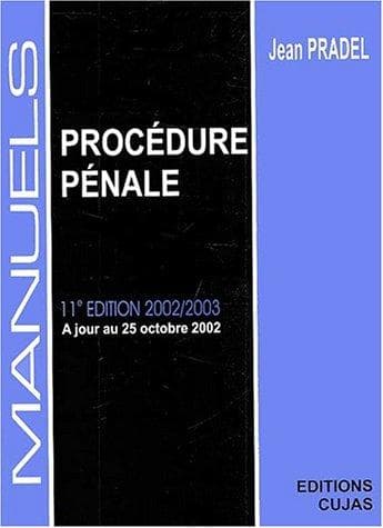 Tapa de Manuel de procédure pénale