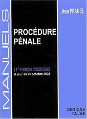 Tapa de Manuel de procédure pénale