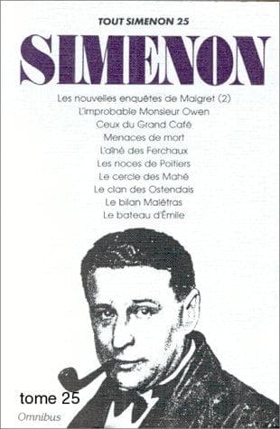 Tapa de Tout Simenon, tome 25