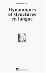 Tapa de Dynamiques et structures en langue