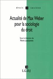 Tapa de Actualité de Max Weber pour la sociologie du droit