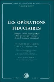 Tapa de Les Opérations fiduciaires