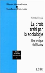 Tapa de Le droit trahi par la sociologie