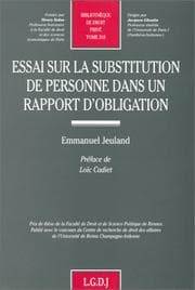 Tapa de Essai sur la substitution de personne dans un rapport d'obligation