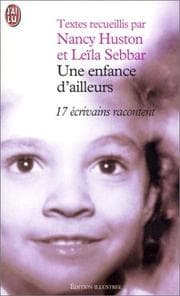 Tapa de Une enfance d'ailleurs
