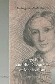 Tapa de George Eliot And The Discourses Of Medievalsim (Making the Middle Ages) (Making the Middle Ages)