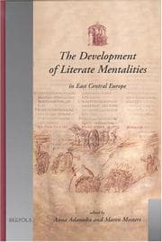 Tapa de The development of literate mentalities in East Central Europe