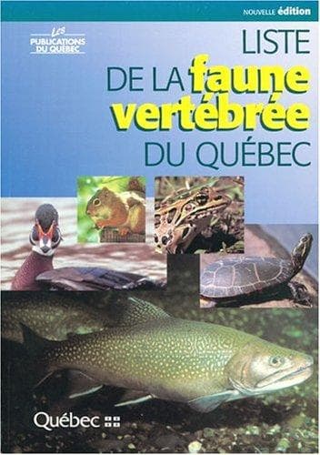 Tapa de Liste de la faune vertébrée du Québec