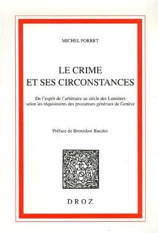 Tapa de Le crime et ses circonstances