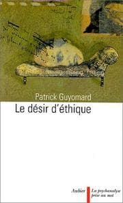 Tapa de Le désir d'éthique