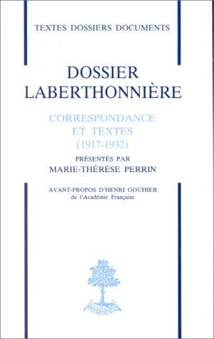 Tapa de Dossier Laberthonnière