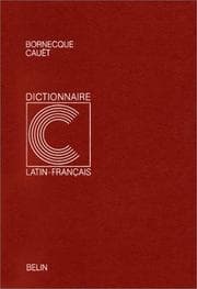 Tapa de Dictionnaire latin-français