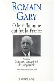 Tapa de Ode a l'homme qui fut la France