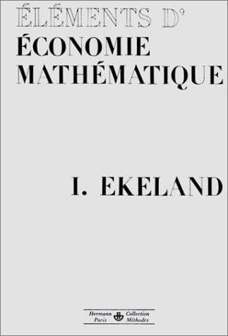 Tapa de Éléments d'économie mathématique