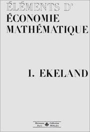 Tapa de Éléments d'économie mathématique