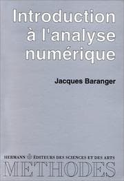 Tapa de Introduction à l'analyse numérique