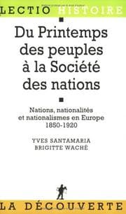 Tapa de Du printemps des peuples à la Société des Nations