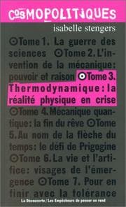 Tapa de Thermodynamique