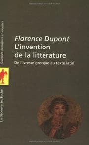Tapa de L' invention de la littérature