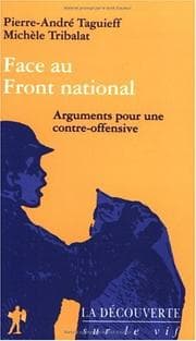 Tapa de Face au Front national