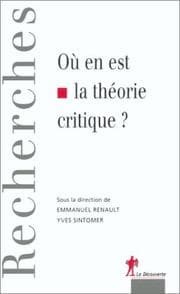 Tapa de Ou en est la théorie critique