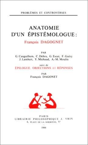 Tapa de Anatomie d'un épistémologue