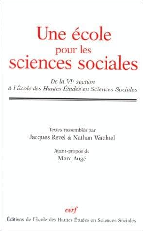 Tapa de Une école pour les sciences sociales