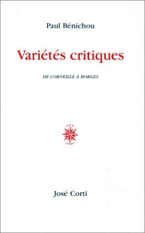 Tapa de Variétés critiques