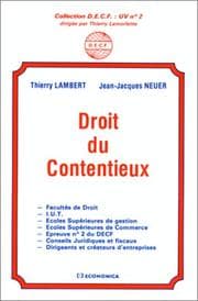 Tapa de Droit du contentieux