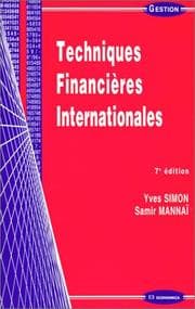 Tapa de Techniques financières internationales