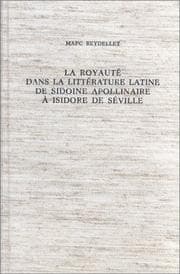 Tapa de La royauté dans la littérature latine, de Sidoine Apollinaire à Isidore de Séville