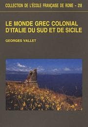 Tapa de Le monde grec colonial d'Italie du sud et de Sicile