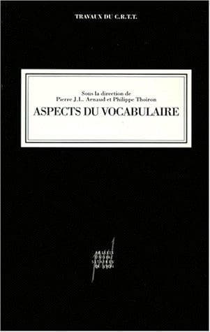 Tapa de Aspects du vocabulaire