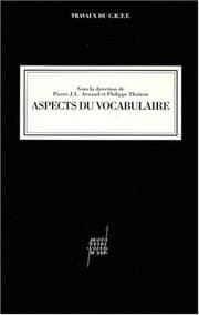Tapa de Aspects du vocabulaire