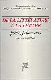Tapa de De la littérature à la lettre
