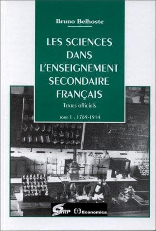 Tapa de Les sciences dans l'enseignement secondaire français