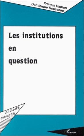 Tapa de Les Institutions en question