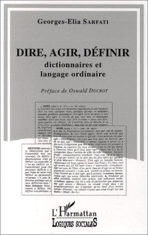 Tapa de Dire, agir, définir