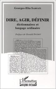 Tapa de Dire, agir, définir