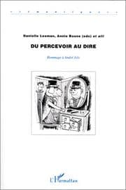 Tapa de Du percevoir au dire