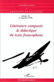 Tapa de Littérature comparée & didactique du texte francophone