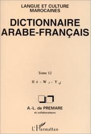 Tapa de Dictionnaire arabe-français